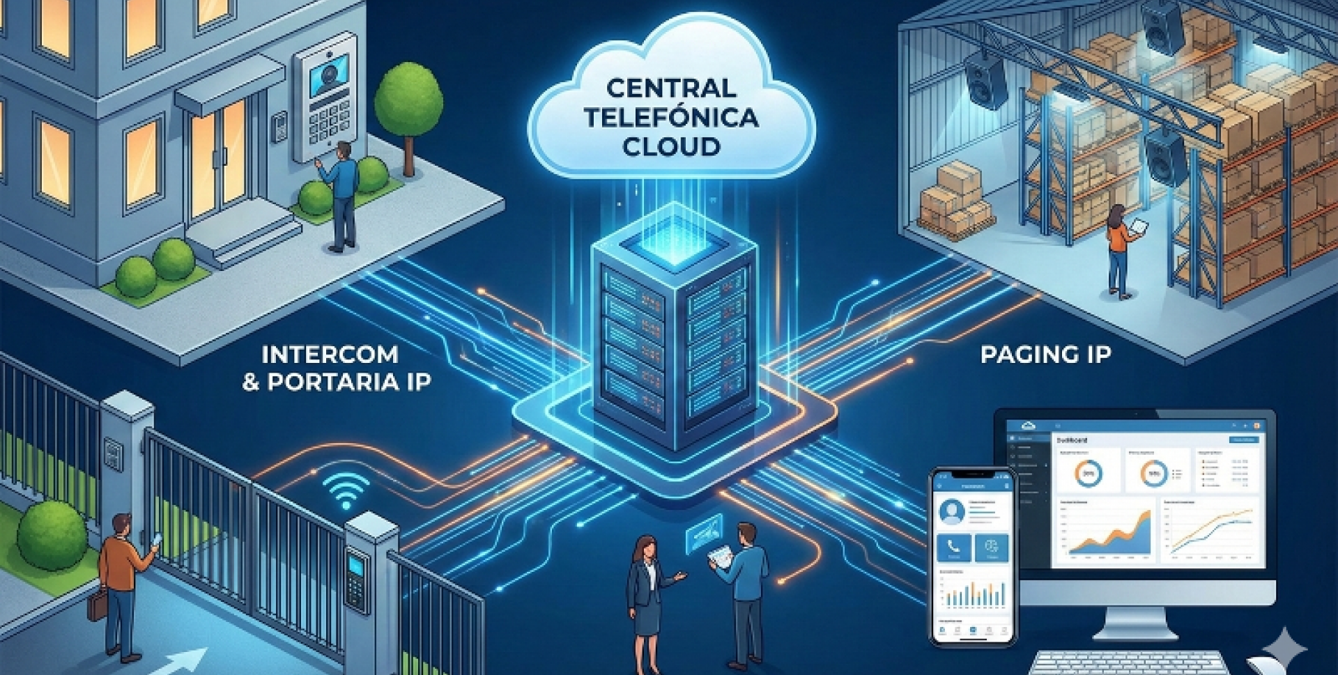 Soluções de Intercom, Portaria e Paging IP