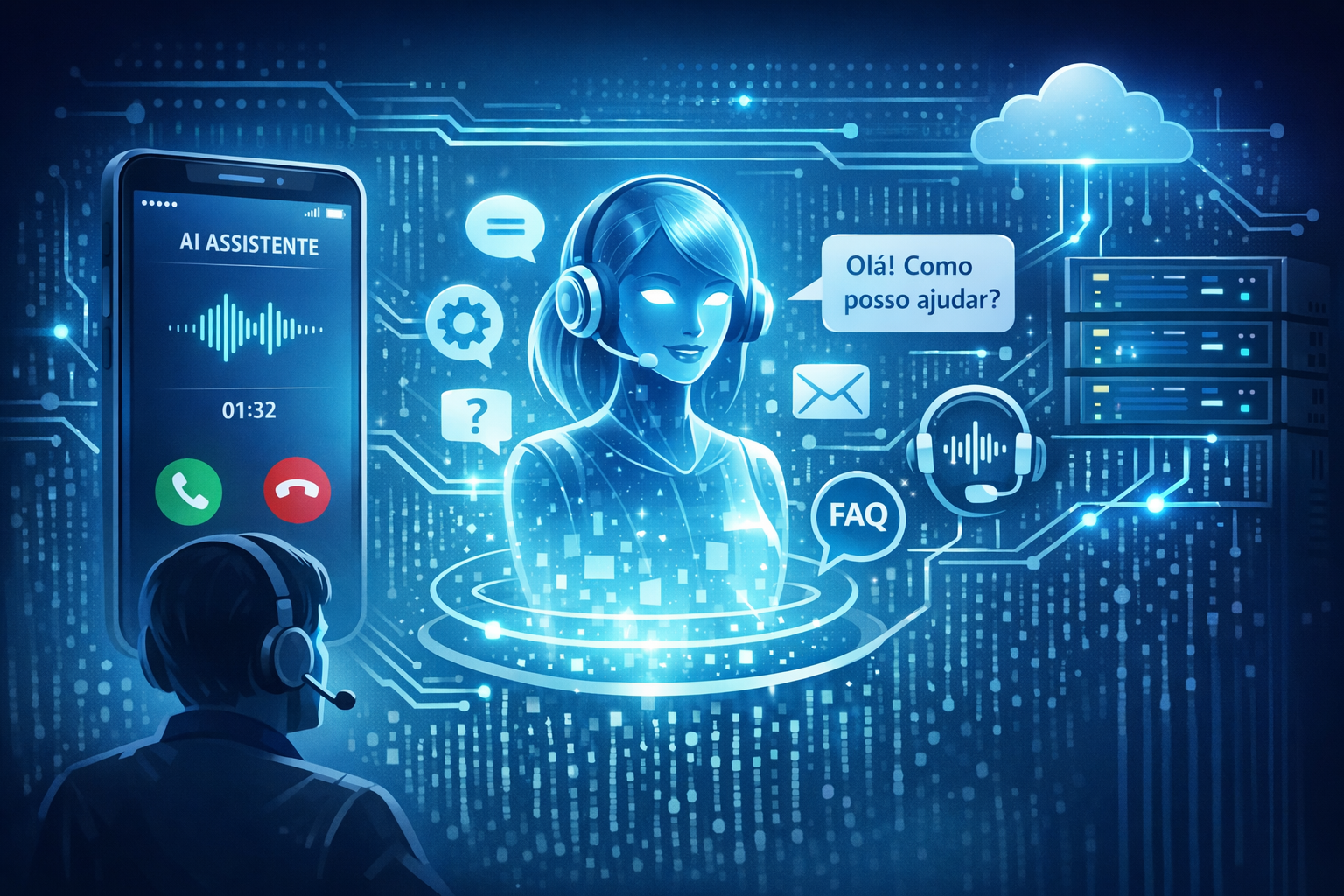 Atendimento automático por Inteligência Artificial