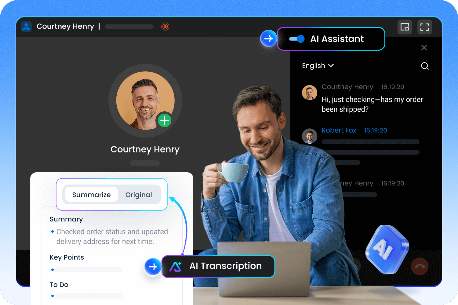 Transcrição de chamadas