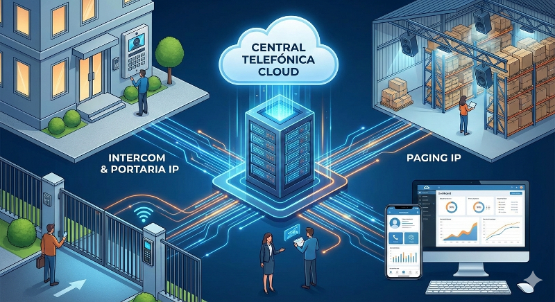 Integração Soluções de Intercom, Portaria e Paging IP